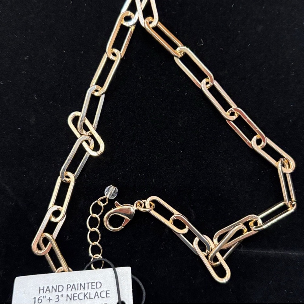 NWT ⚜️🦓⚜️ Piper K Beautiful Zebra Pendant Chain Necklace - Picture 7 of 7
